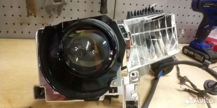 Линза фары левая Prado 150