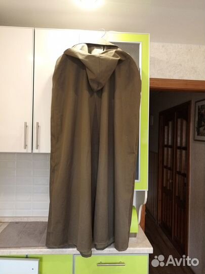 Армейская офицерская плащ-палатка прорезиненная