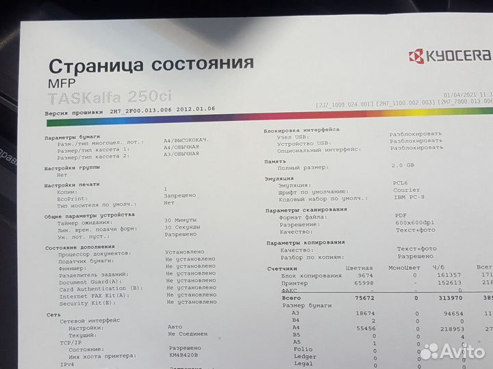 Запчасти для Kyocera TASkalfa 250ci