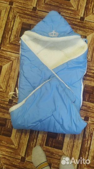 Конверт на выписку для мальчика зимний