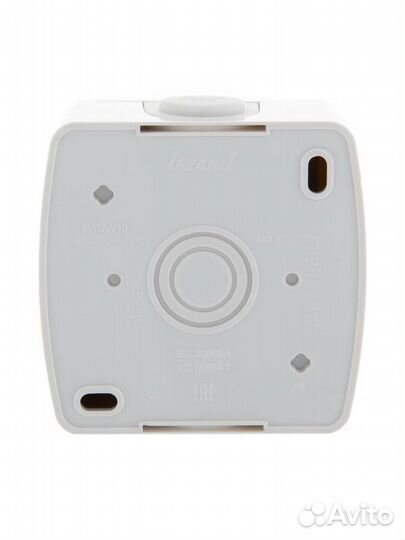 Выключатель 1-кл. оп Nata 10А IP20 с подсветкой бел. lezard 710-0200-111