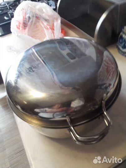 Нерж.посуда: дуршлаг, миски, терка, вафельн