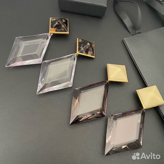 Серьги-клипсы Ysl