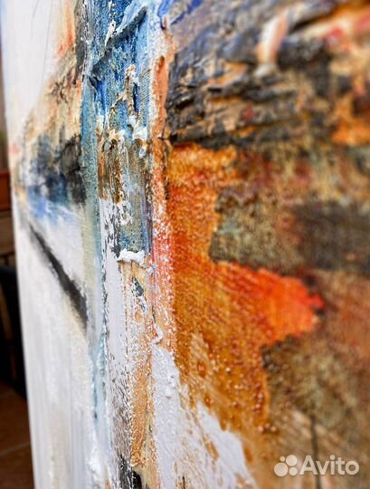 Интерьерная картина большая текстурная современная