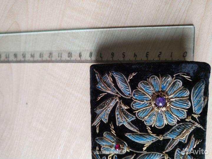 Кошелек клатч бархат винтаж Индия