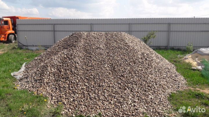 Щебень гравийный доставка