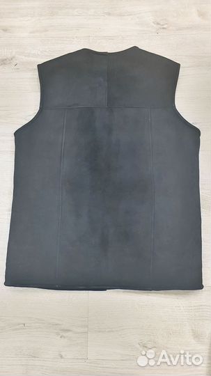 Жилетка кожа замша на пуговицы