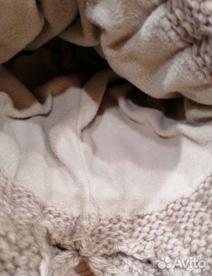 Новая шапка ушанка на флисе