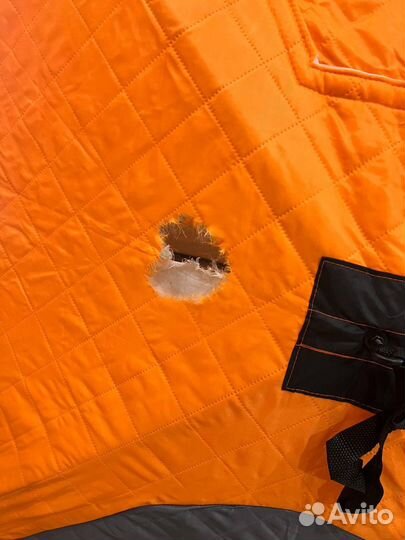 Зимняя палатка для рыбалки, куб оранжевый 2м*2м