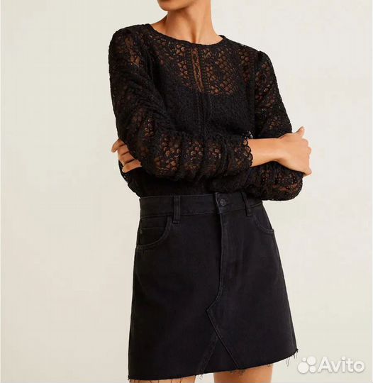 Джинсовые юбки mango