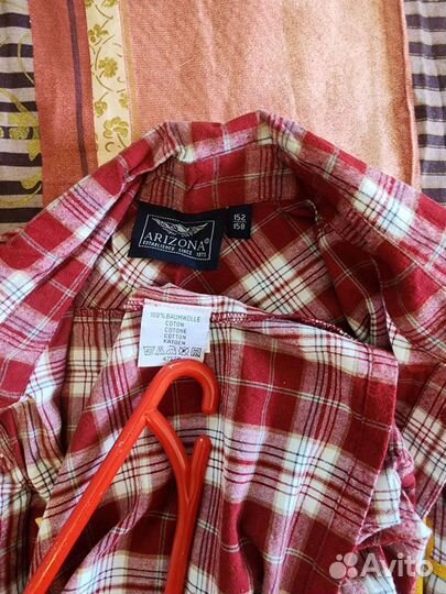 Рубашка подросковая р152-158, хлопок