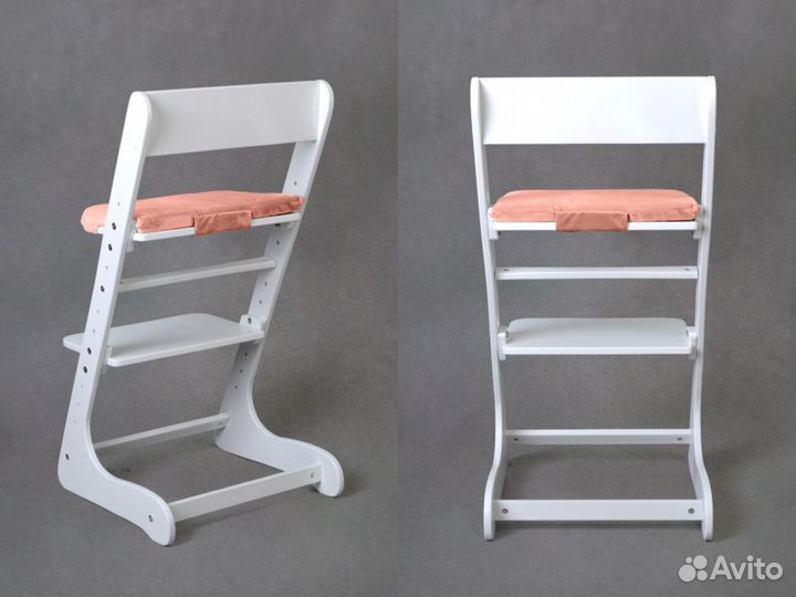 Белый растущий стул