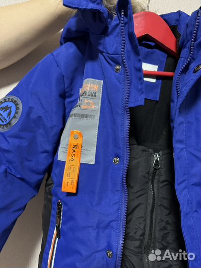 Детский зимний комбинезон на мальчика (раздельный)