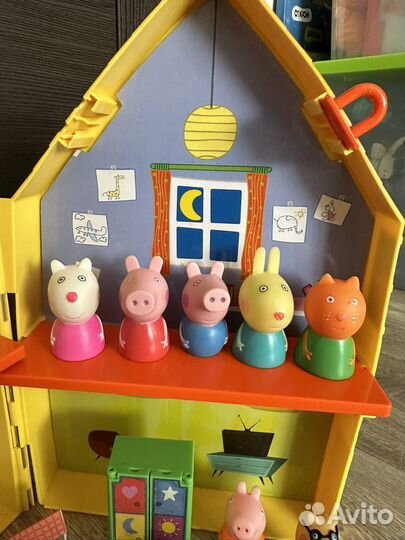 Домик свинки пеппы, фигурки, пазлы