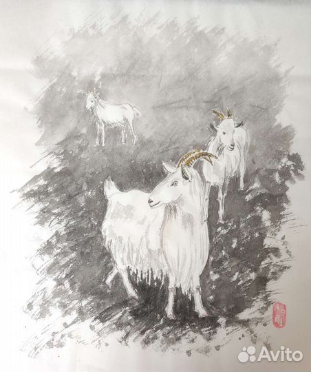 Картина Суми-э Козы