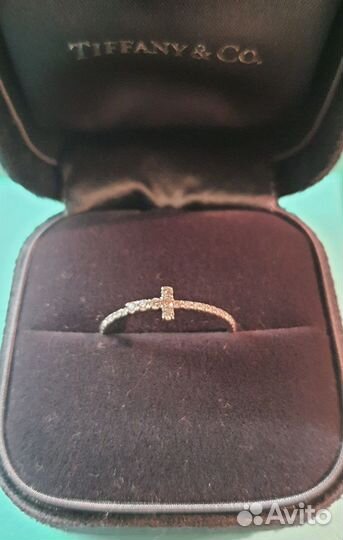 Золотое кольцо Tiffany&Co оригинал