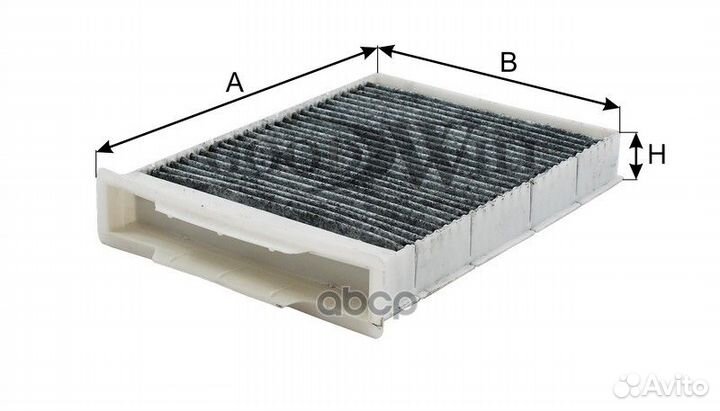 Фильтр салона угольный AG160CFC AG160CFC Goodwill