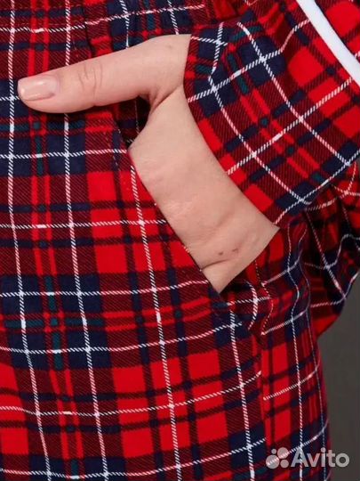 Новогодняя пижама со штанами Домашний костюм