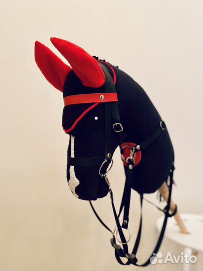 Хоббихорс/лошадка на палке с комплектом амуниции