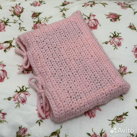 Вязаный чехол для книги