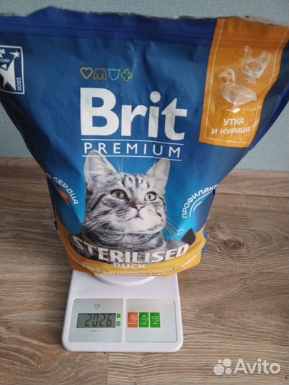 Корм для кошек Brit premium 2кг