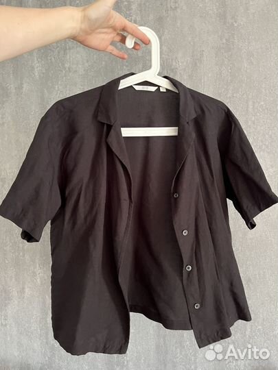 Льняная рубашечка Uniqlo