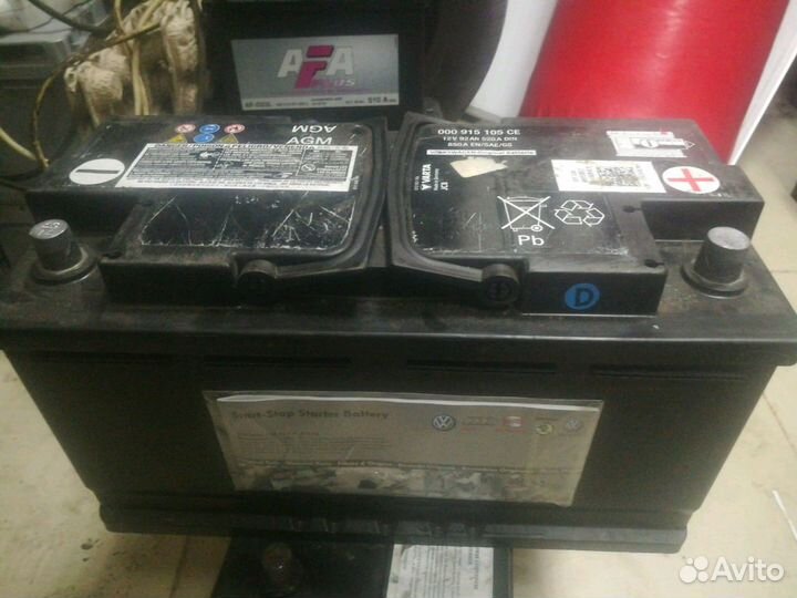 Volkswagen original AGM 92Ач 353/175/190 Б/У