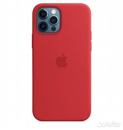 Чехол силиконовый для iPhone 12/12 PRO красный