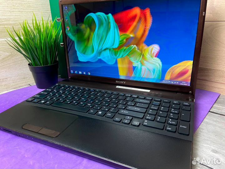 Ноутбук sony vaio для работы и учёбы с гарантией
