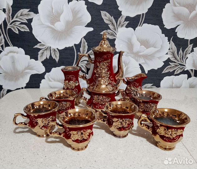 Новый чайный сервиз бархат