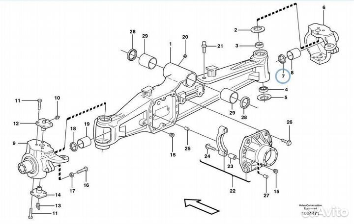 98645.5 Сальник полуоси экскаватор погрузчик