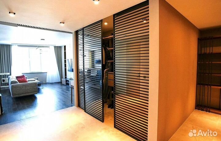 Раздвижные реечные перегородки