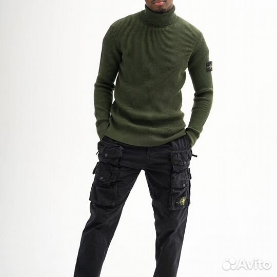 Свитер водолазка Stone Island ribbed knitted 552С2