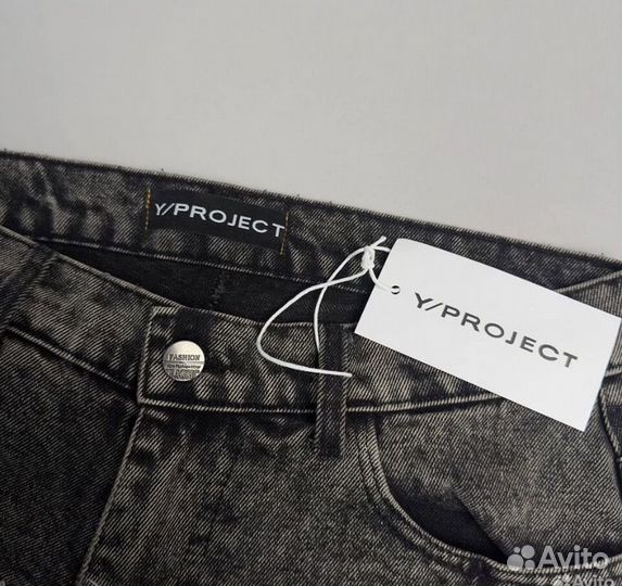 Джинсы y/project серые