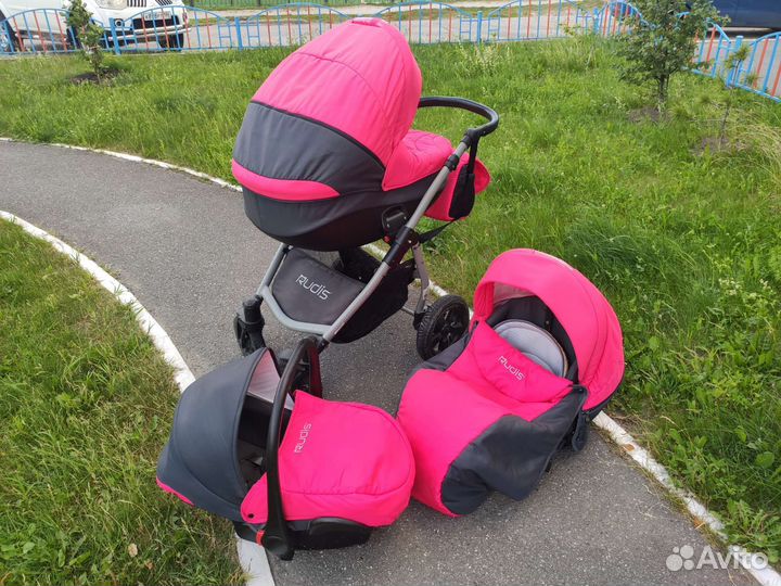 Коляска 3 в 1 Rudis