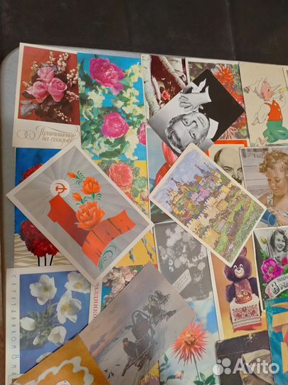 Открытки СССР. 1500 штук. В коллекцию. Оптом