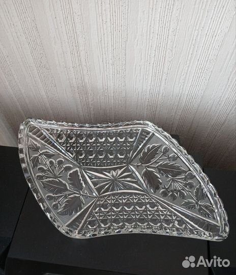 Блюдо хрусталь СССР