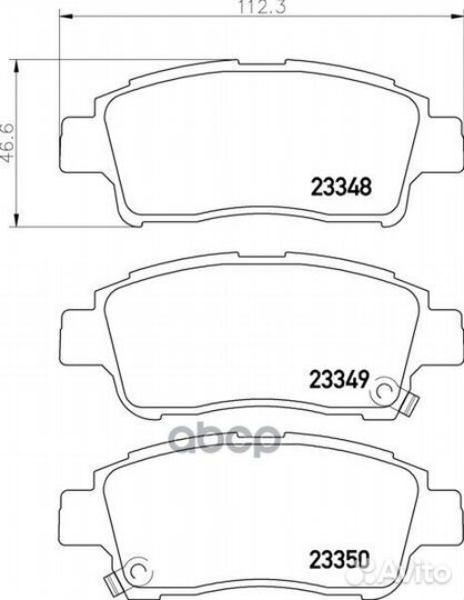 Колодки тормозные дисковые перед NP1007 NIS