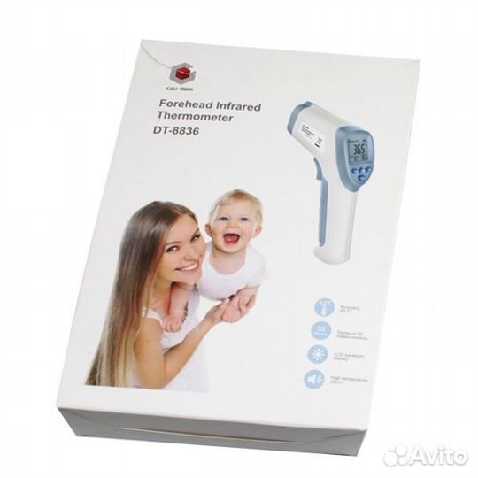 Бесконтактный инфракрасный термометр DT-8836 с ру