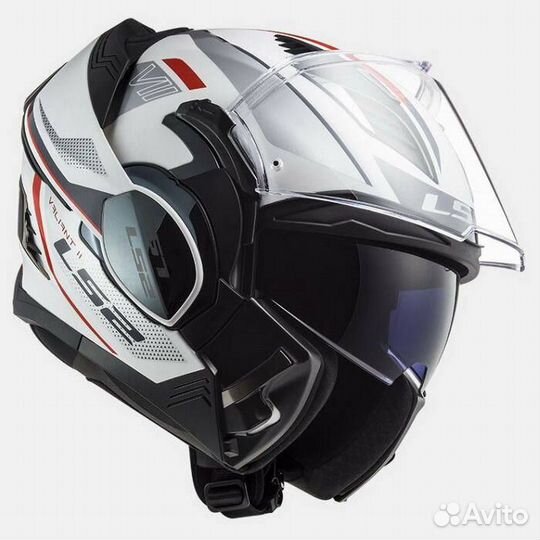 Шлем LS2 Valiant II FF900 Hub White Silver L