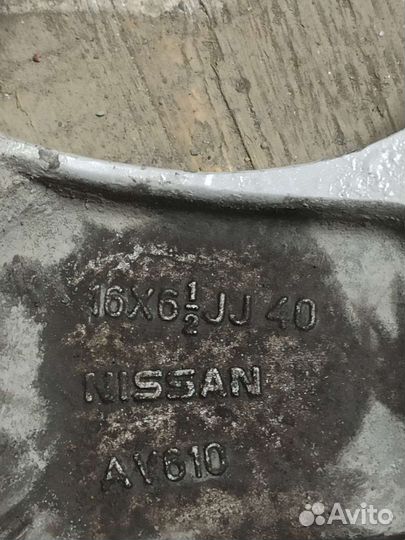 Диски Nissan оригинал R16 5x114.3