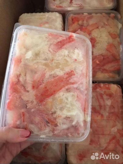 Чищенное мясо Камчатского Краба Идеально для любых