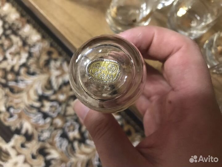 Рюмки богемское стекло, чехословакия