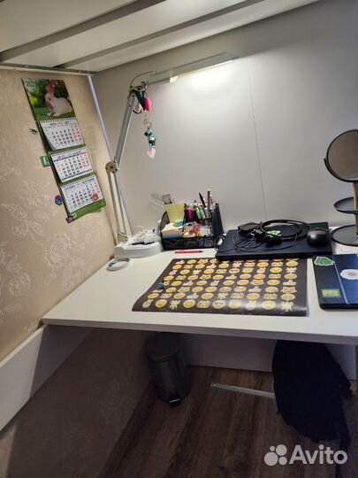 Детская кровать чердак со столом стува