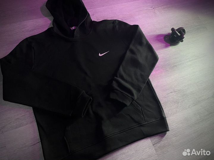 Худи Nike черное утепленное новое