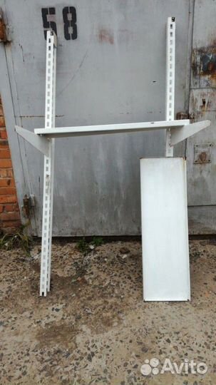 Стеллаж 4секции дл.3метра.Гараж.Дача