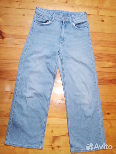Джинсы широкие для девочки 140
