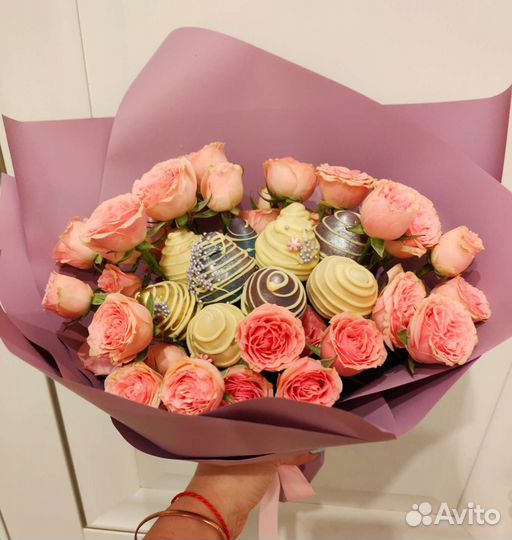 Букет из клубники в шоколаде