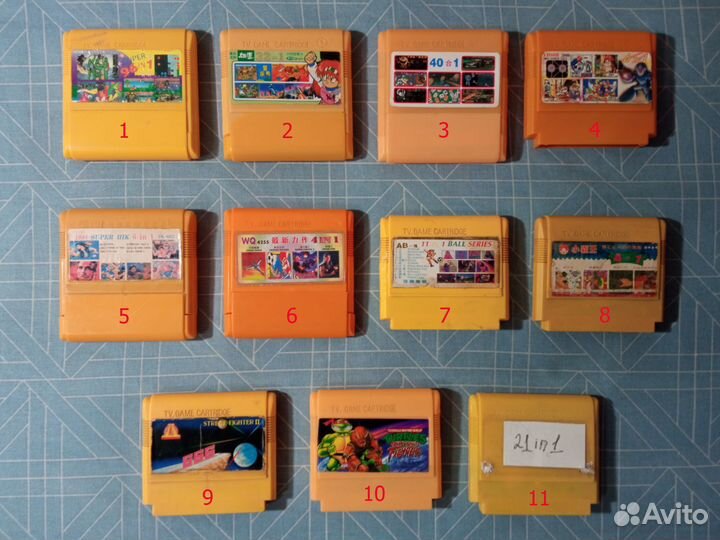 Картриджи для Dendy