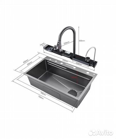 Многофункциональная мойка из нержавеющей стали Savol S-SC001L
